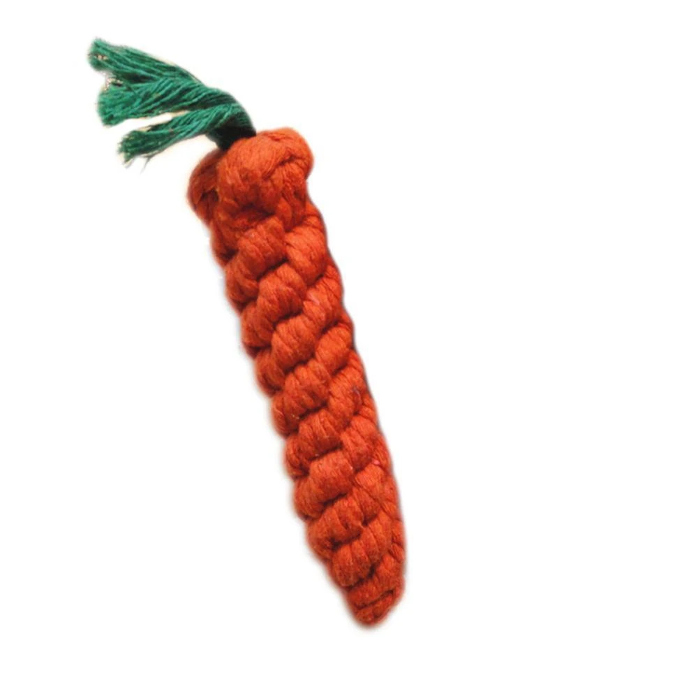 Pet carrot cotton rope modeling toy