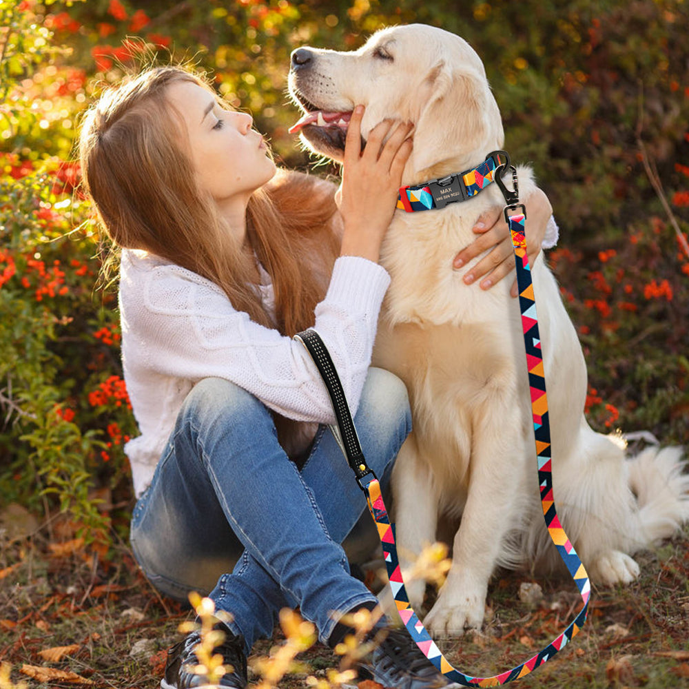 Dog tag lettering dog collar