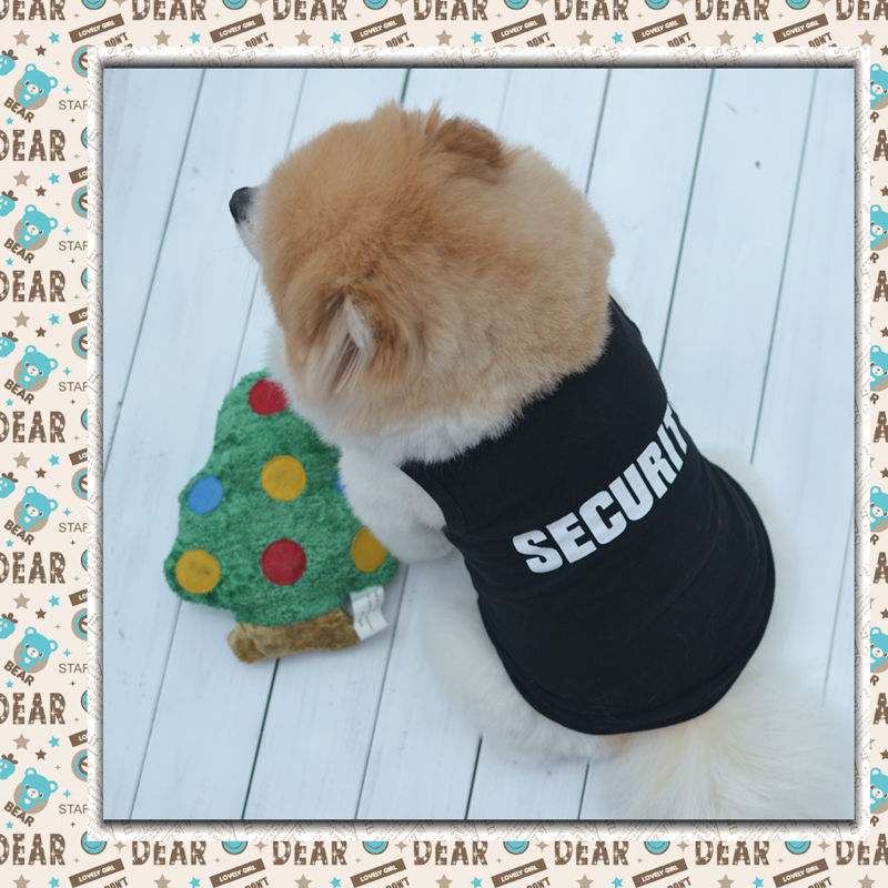 Pet Clothes Dog Clothes Spring And Summer Black Vest