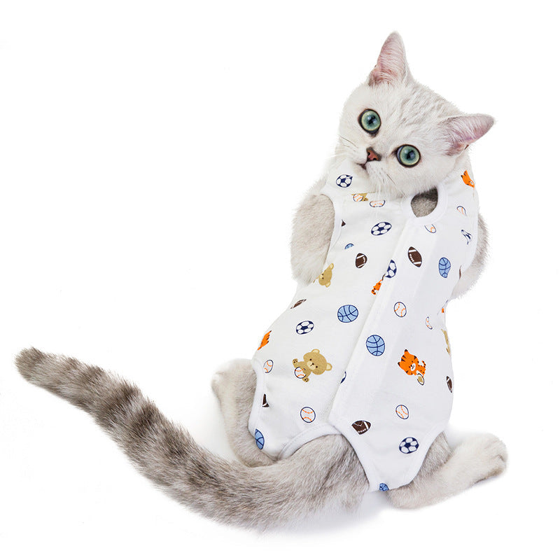 Cat Clothes Spring And Summer Thin Female Cat Clothes Anti-Licking Clothes Cat Clothes Summer Clothes