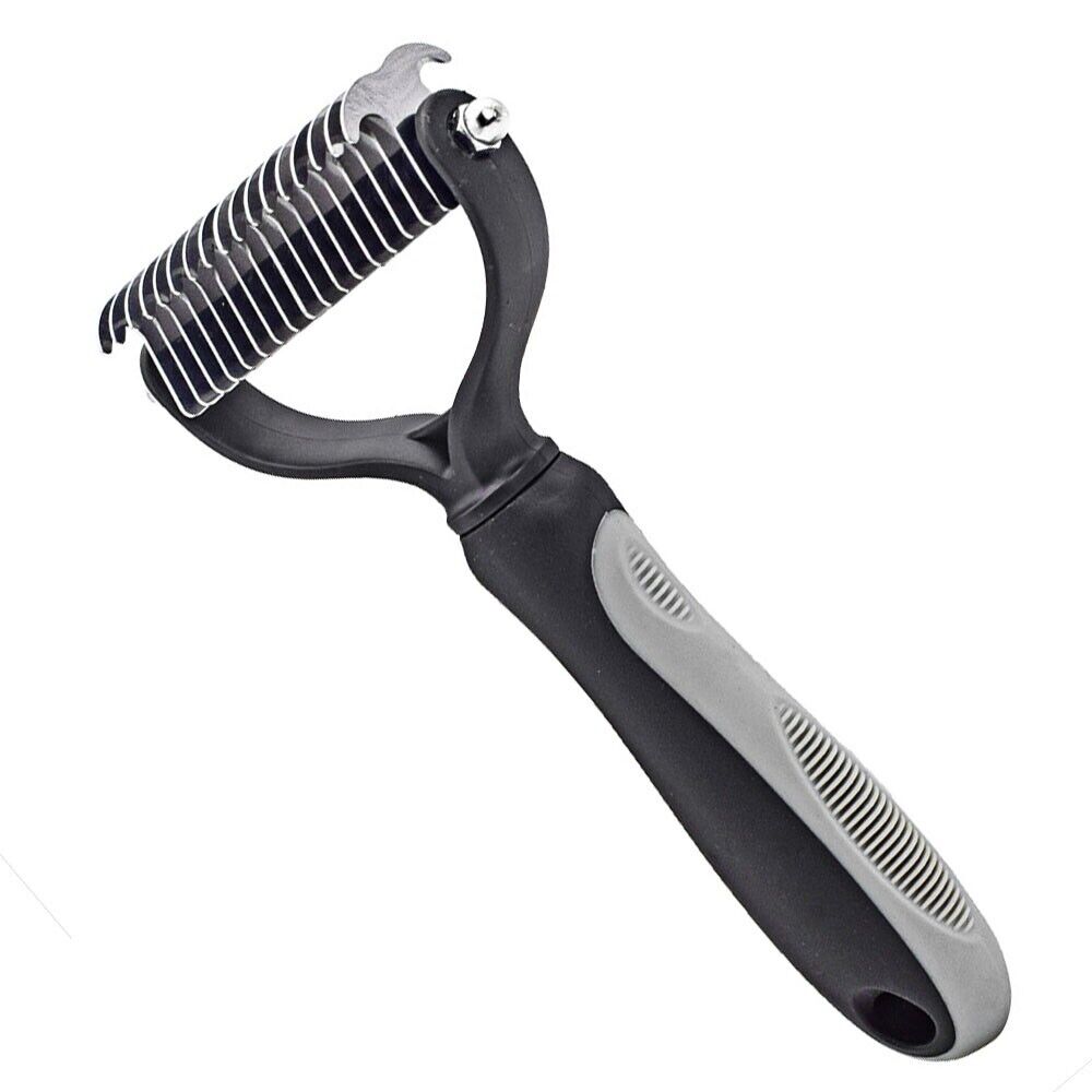 Professional Pet Grooming Tool 2 Sided Undercoat Dog Cat Shedding Comb Brush Pet