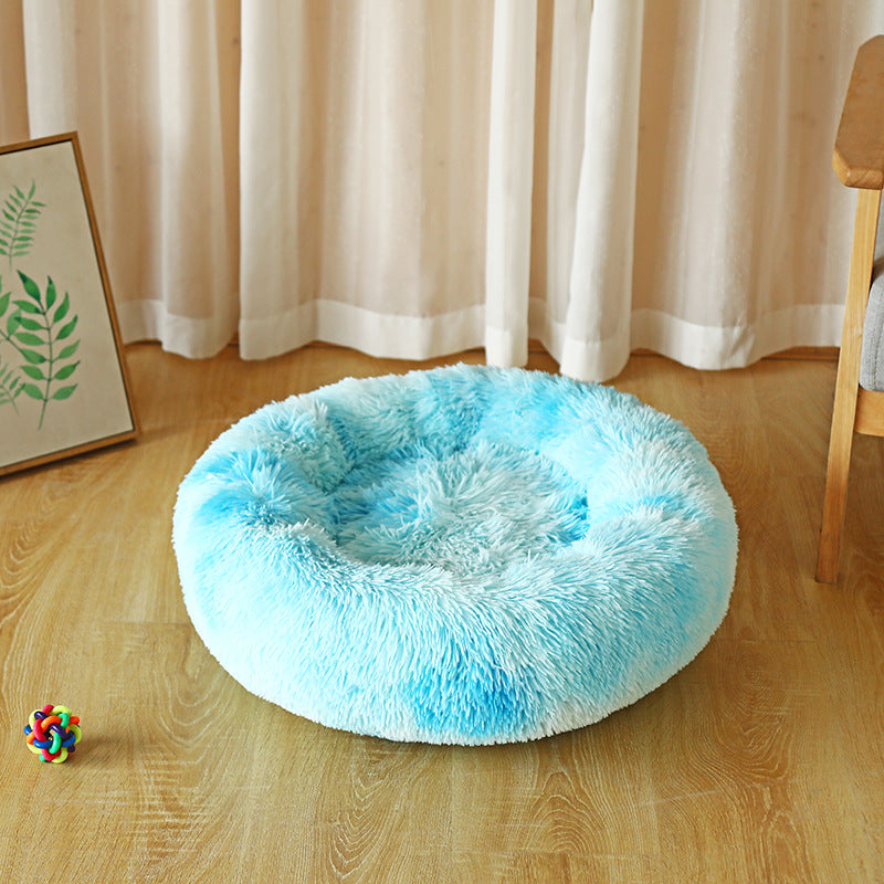 Dog Beds For Small Dogs Round Plush Cat Litter Kennel Pet Nest Mat Puppy Beds